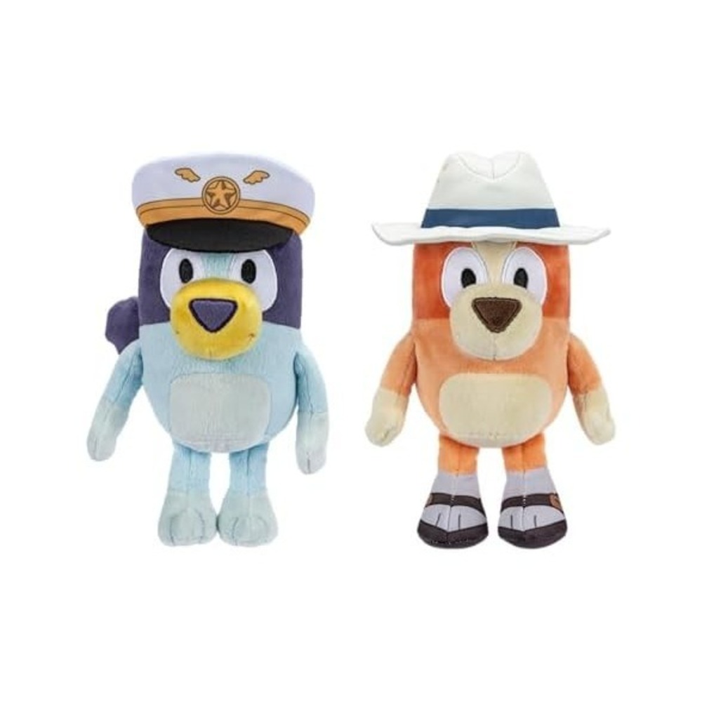 Bluey Plush Stuffed Animals‎ Pack of 2,  7.5"  BLUEY AND BINGO